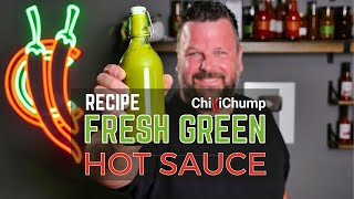 Tangy, Spicy Green Chilli Sauce Recipe. DELICIOUS!