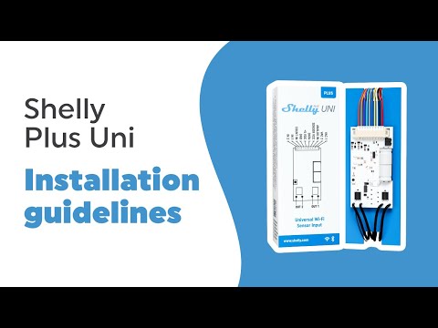 Shelly Plus Uni - Installation video - With a liquid level sensor