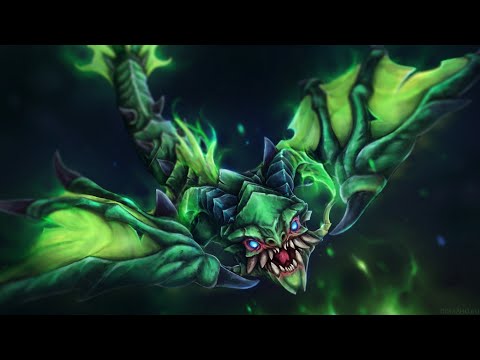 Dota 2 Diretide 2020 - Viper gameplay / Дота 2 Восстание Тьмы Вайпер