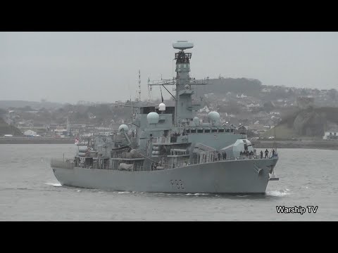 HMS SOMERSET F82 ENTERS DEVONPORT NAVAL BASE AT DEVILS POINT 6th December 2024 (HIGHLIGHTS)