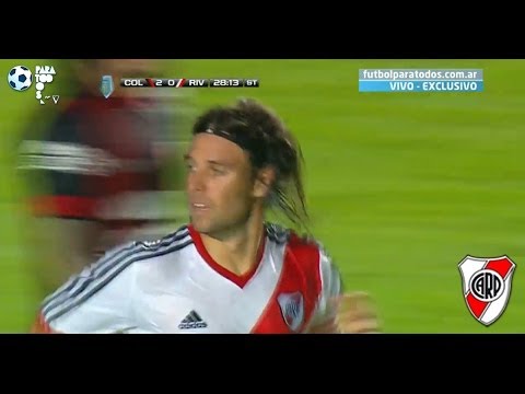 Gol de Cavenaghi. Colón 2 - River 1. Fecha 4. Torneo Final 2014. Fútbol Para Todos