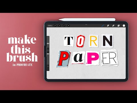 Create Torn Paper Effect Brush in PROCREATE