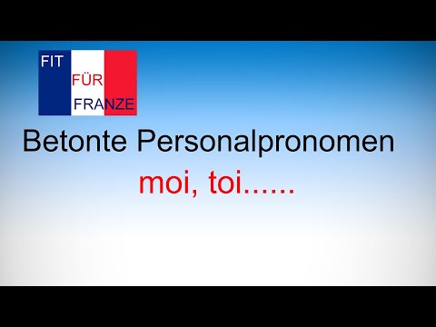 Betonte Personalpronomen | Einfach besser erklärt!