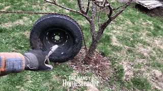 AMAZING NEW WAY To Pull Trees!!!  |   Game Changing Spare Tire Hack