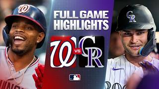 NATIONALS vs. ROCKIES: Official Full Game Highlights (July 21) | 2026 MLB Season
