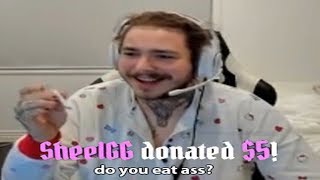 POST MALONE FUNNIEST TWITCH MOMENTS &amp; RAGE COMPILATION EPISODE 1 (WOW)