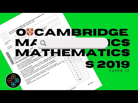 O Level Add Math May June 2019 Paper 12 4037/12