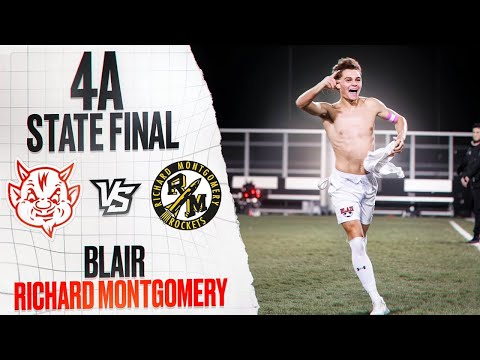 STATE CHAMPS!? BLAIR VS RICHARD MONTGOMERY | 4A STATE FINAL SOCCER HIGHLIGHTS