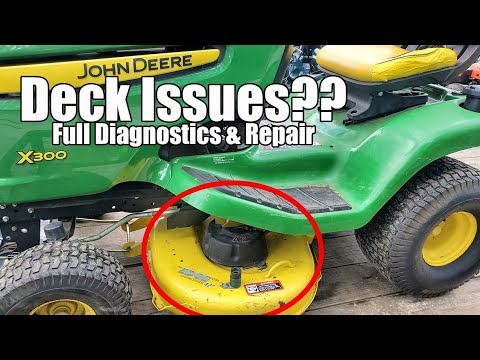 John Deere X300 Belt Keeps Coming Off - We Go Through The Most Common Deck Issues & Do Full Rebuild