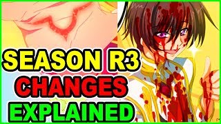 HUGE Code Geass R3 Season 3 MESS EXPLAINED! Changes in Code Geass Movies for Code Geass R3 Season 3
