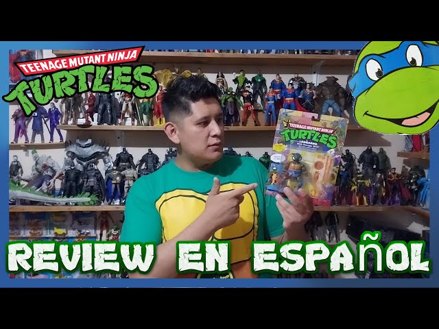 Vídeo relacionado con TORTUGAS NINJA - Pack de evolución Leonardo, Incluye Tortuga pre mutación, Figura básica y a Leonardo transformado, Liquido OOZE Que Hace Brillar Las Figuras, para niños de 4 años+, Famosa (TU819100)
