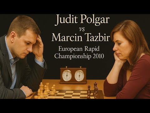 Judit Polgar vs Marcin Tazbir ◉ European Rapid Championship 2010