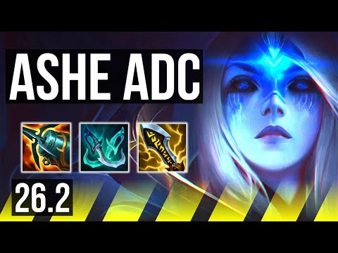 ASHE & Braum vs JINX & Nautilus (ADC) | Good KDA: 12/1/6 | KR Master | 26.2