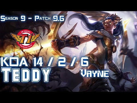 SKT Teddy VAYNE vs HEIMERDINGER ADC - Patch 9.6 KR Ranked