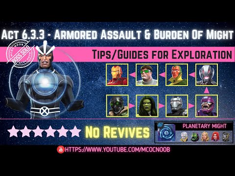 MCOC: Act 6.3.3 - Armored Assault & Burden of Might  - Tips/Guides - No Revives - Story quest