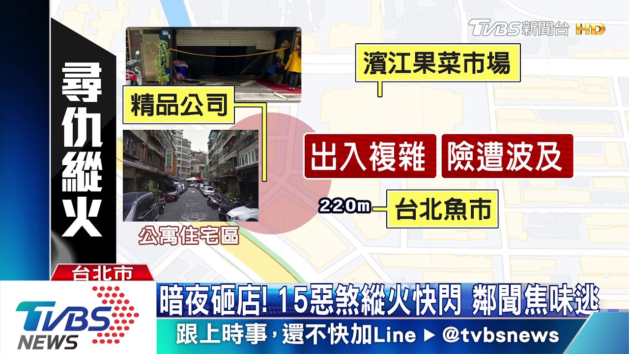 黑幫尋仇?暗夜開車撞門 丟信號彈縱火