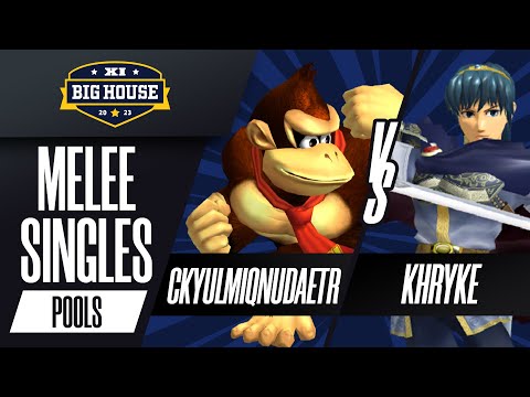 ckyulmiqnudaetr (Donkey Kong) vs Khryke (Marth) - Melee Singles Pools - The Big House 11