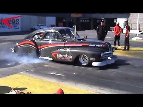 Filterteknik - Cummins Cadillac Sedanette -47. Tierp Arena Dragracing 130526