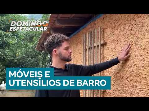 Conheça o jovem mineiro que usa barro para decorar paredes e ambientes