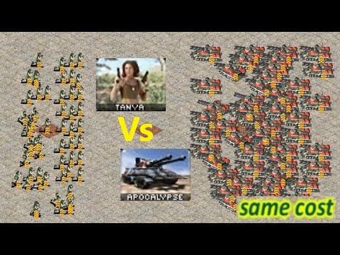 Tanya vs Apocalypse - Same Cost Battle: Red Alert 2