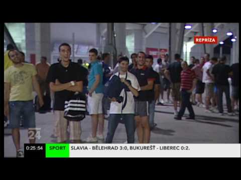CT 24 - Srbsti rowdies v Praze