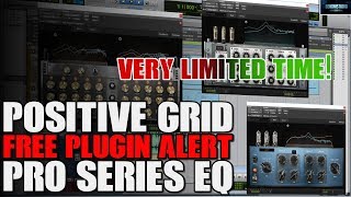Video thumbnail for FREE PLUGIN ALERT | POSITIVE GRID PRO SERIES EQ (VERY LIMITED TIME GO GO GO!) 🎶🤘 by BenoniStudio