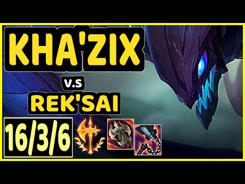 HY0G4 (KHA'ZIX) vs REK'SAI - 16/3/6 KDA JUNGLE CHALLENGER GAMEPLAY - BR