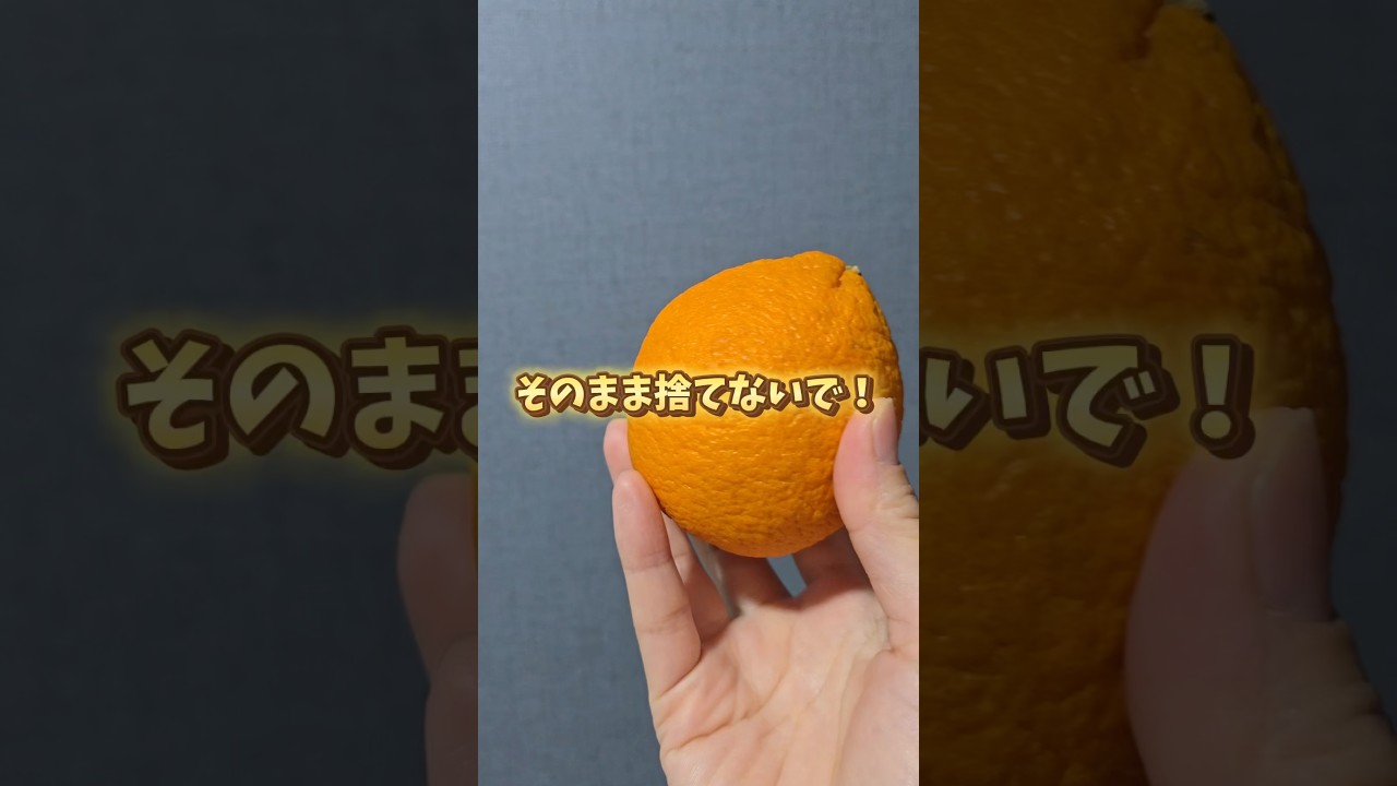 捨てないで！柑橘系の皮が「最強の掃除グッズ」に化ける方法🍊