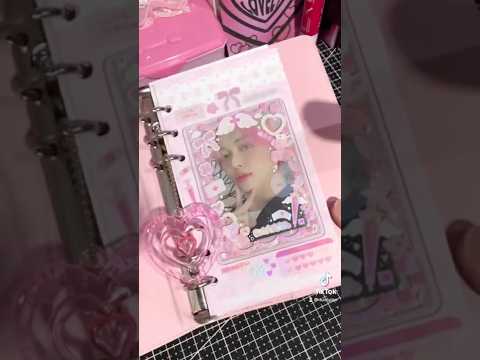 How to make a toploader spread for your photocards 🎀💗#kpop #deco #txt #yeonjun #journal #toploader