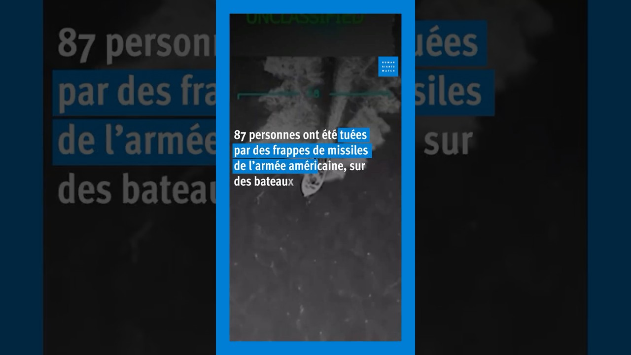 États-Unis : Frappes illégales contre des bateaux