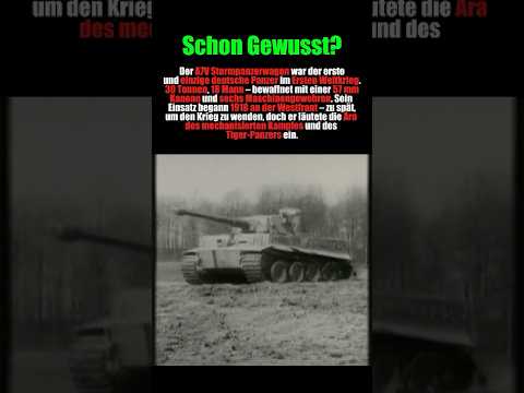 Der ERSTE PANZER – A7V: Deutschlands Koloss im 1. Weltkrieg #ww1 #geschichte #shorts #fakten