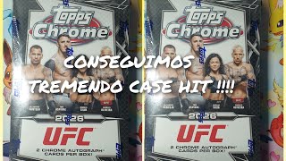 TOPPS CHROME UFC 2026 HOBBY BOX - 2 AUTOGRAFOS ASEGURADOS y lo mejor SACAMOS UN TREMENDO CASE HIT !!