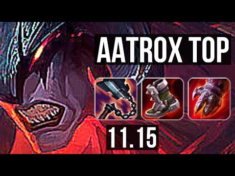 AATROX vs GRAVES (TOP) | 11/1/5, 70% winrate, 7 solo kills, Godlike | NA Grandmaster | v11.15