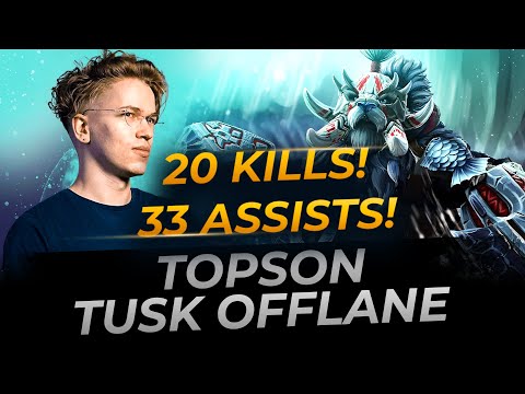 OG.Topson Incredible Tusk Offlane | Full Gameplay Dota 2 Replay