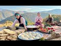 Village Life In Northern Iran Baking Tandoori Bread Making Omelette For Dinner