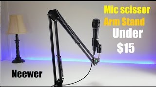 Video thumbnail for Microphone Suspension Boom Scissor Arm Neewer by StatUpBox