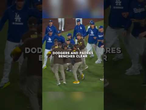 Dodgers vs Padres gets HEATED, Ohtani gets hit TWICE 😬 #mlb #dodgers #baseball