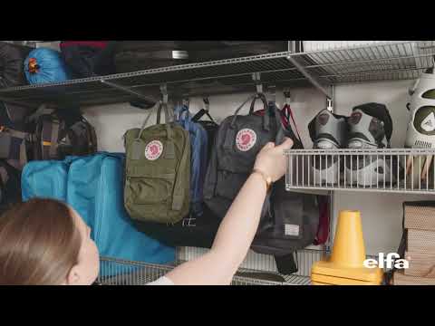 Elfa Garage Storage System | Where's the Little Backpack? | Soko & Co