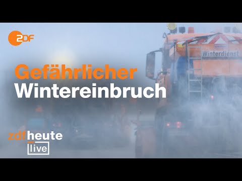 Schnee, Eisregen und Glätte: Das aktuelle Winterwetter und wo es gefährlich bleibt | ZDFheute live