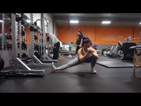 Cossack squat Warmup