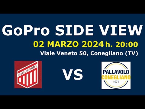 Pallavolo Conegliano VS Volley Fontane (SIDE VIEW)