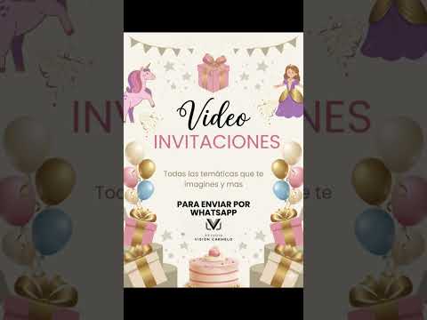 Video Invitaciones Infantiles en Carmelo 🦄✨ | Estudio Visión