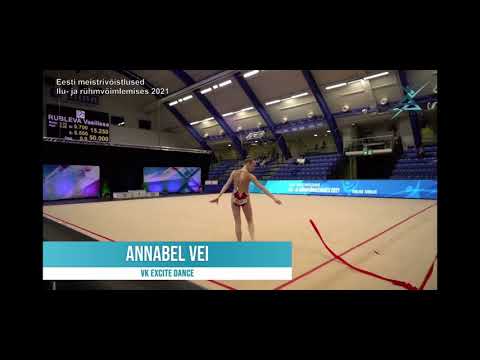 Annabel Vei, EMV 2021, junior AA, ribbon