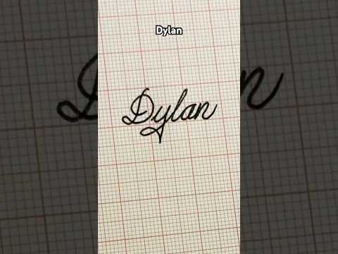Dylan #calligraphy #handwriting #namewriting