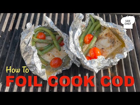 SIMPLE 5 Ingredients COD in foil ON THE GRILL in 15 mins ⏰