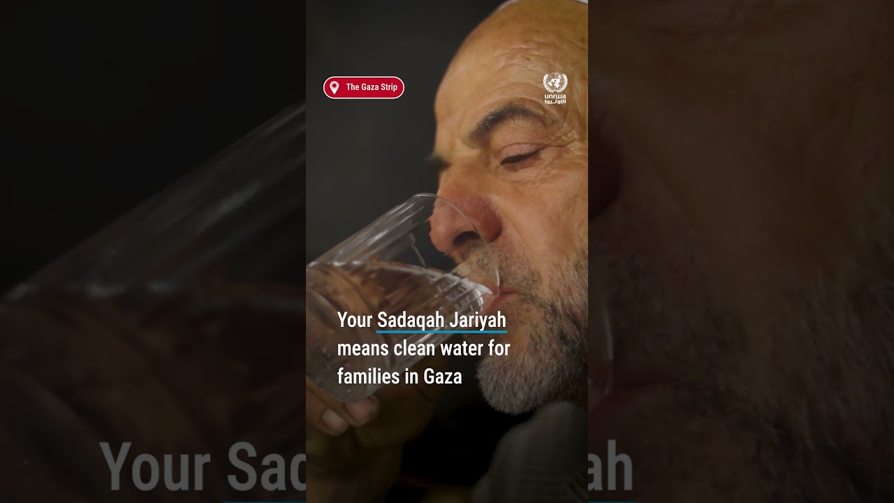 Every drop counts: Your Sadaqah Jariyah brings water to Gaza