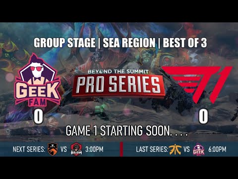 [ENGLISH] Live: GEEKFAM vs T1 Best of 3 | BTS Online Tournament