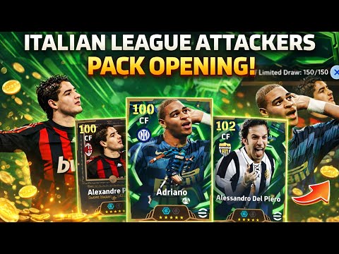 🔥 Italian League Attackers Pack Opening | 10,000 Coins Mega Pack Opening | eFootball Live