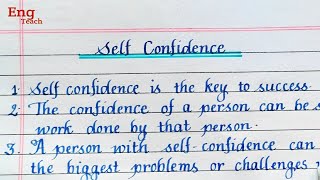 10 lines essay on Self Confidence | self confidence essay | English essay | writing | Eng Teach