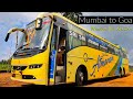 MUMBAI To GOA Sri Sai Atmaram Volvo Sleeper Bus Journey Dangerous Gaganbawda Ghat